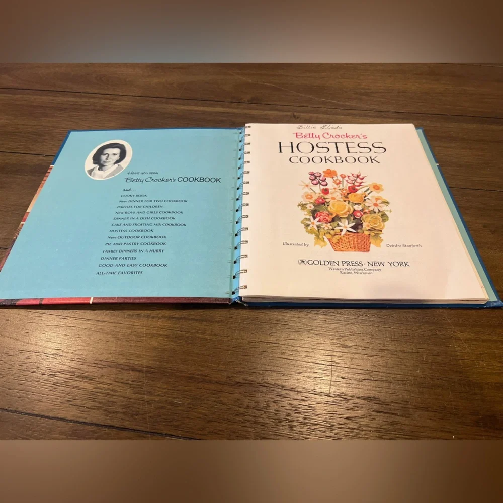 Vintage Betty Crocker Hostess Cookbook 1972 5th Printing Spiral Bound Recipes